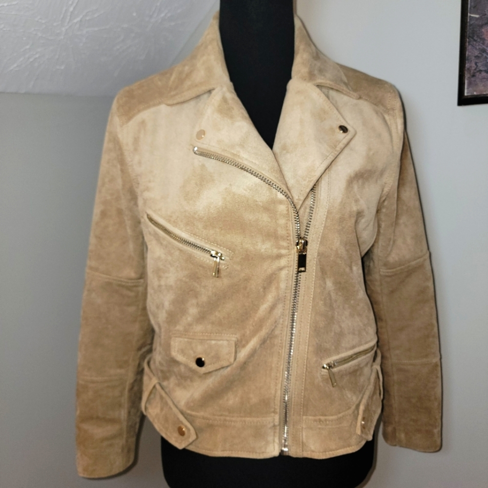 Divided by H&M Faux Leather Moto Jacket - Size 12